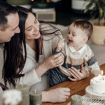 fotosesija su mama, tėčiu ir sūnumi